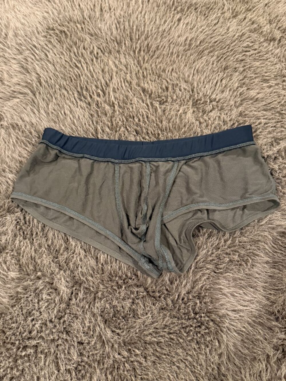 Rough Trade Men's Thin Lounge Trunks Size XL Green 7.5/10 Condition - Picture 9 of 11